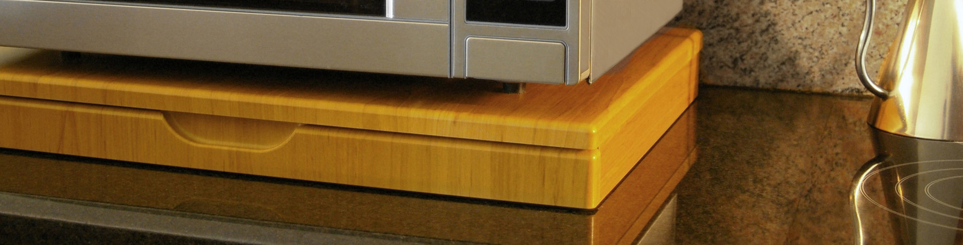 a microwave shelf wide woodgrain a microwave stealth shelf